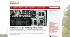 Desktop Screenshot of eisenach-touristinformation.de